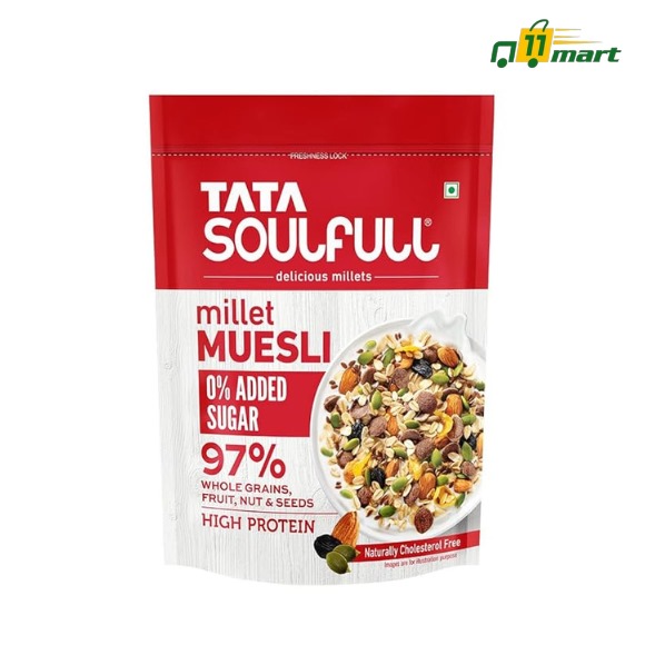 Tata Soulfull Millet Muesli, 0% Added Sugar