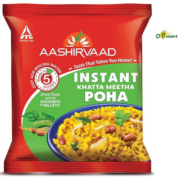 Aashirvaad Instant Meals Khatta Meetha Poha with Millets Pouch