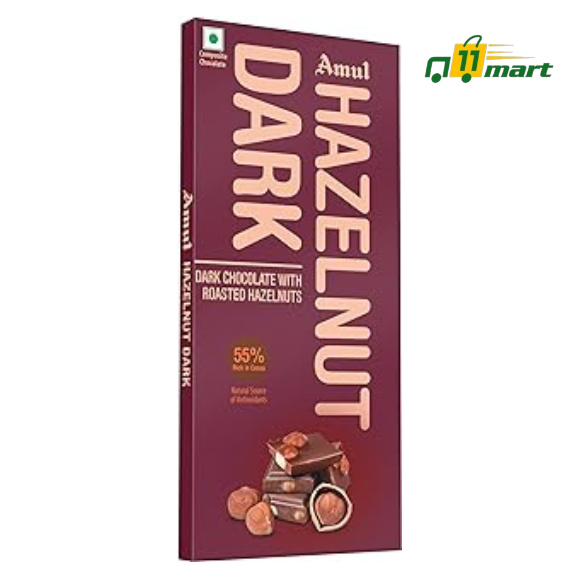 Amul Hazelnut Dark Chocolate with Roasted Hazelnuts