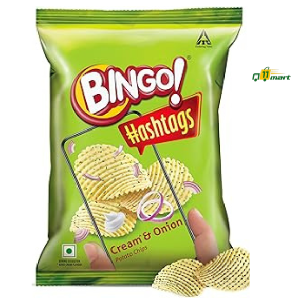 Bingo! Hashtags Cream & Onion Potato Chips