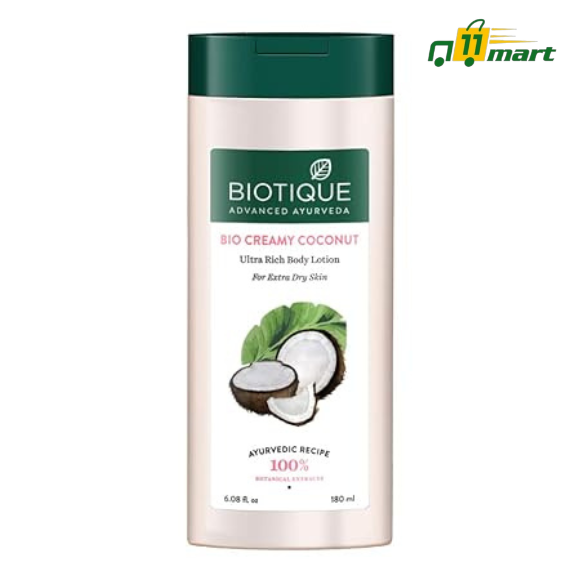 Biotique Creamy Coconut Deep Nourish Body lotion For Extra Dry Skin