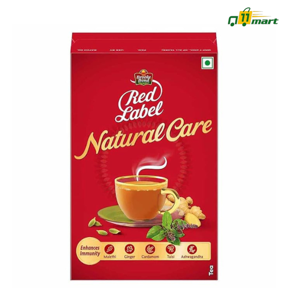 Brooke Bond Red Label Natural Care Tea, with 5 Ayurvedic Ingredients