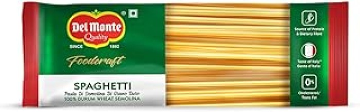 Del Monte Foodcraft Spaghetti Pasta (100Percent Durum Wheat - No Maida), 400 grams