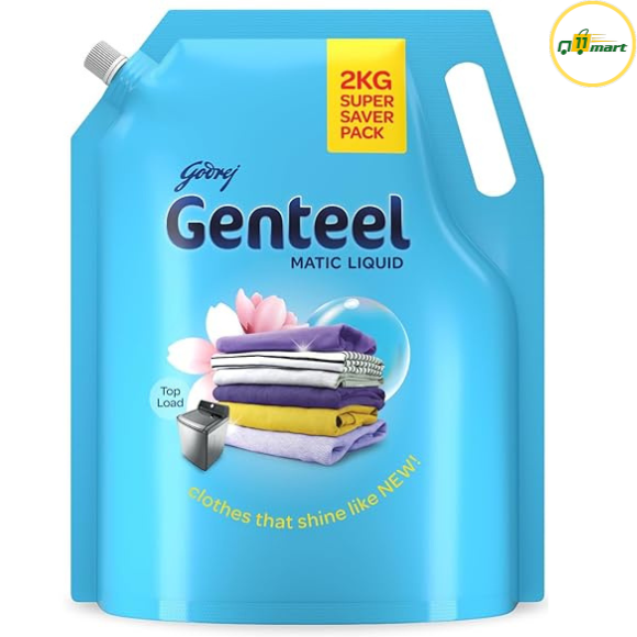 Genteel Matic Liquid Detergent Refill Pouch for Top load Washing