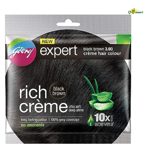 Godrej Expert Rich Creme Hair Colour Cream, Shade 3, Black Brown