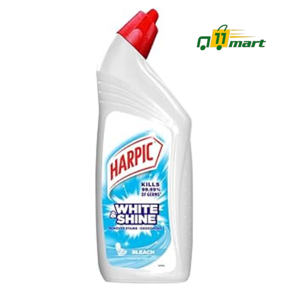 Harpic - Bleach, White and Shine Disinfectant Toilet Cleaner Liquid