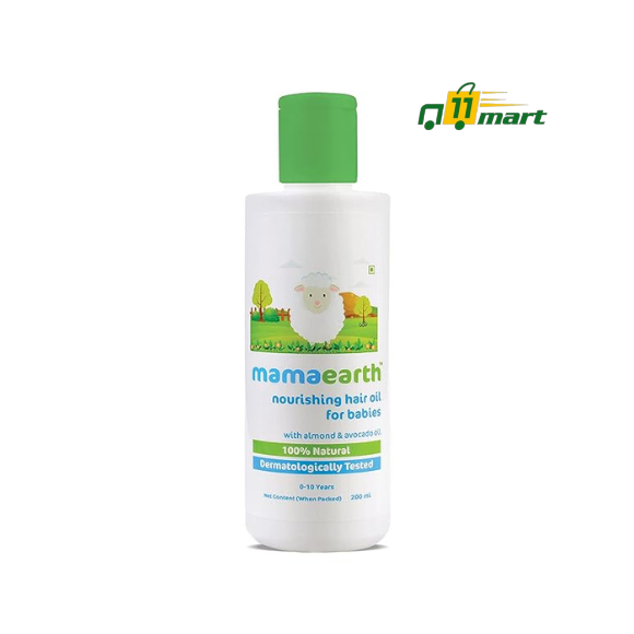 Mamaearth Nourishing Baby Hair Oil With Almond And Avocado Oil