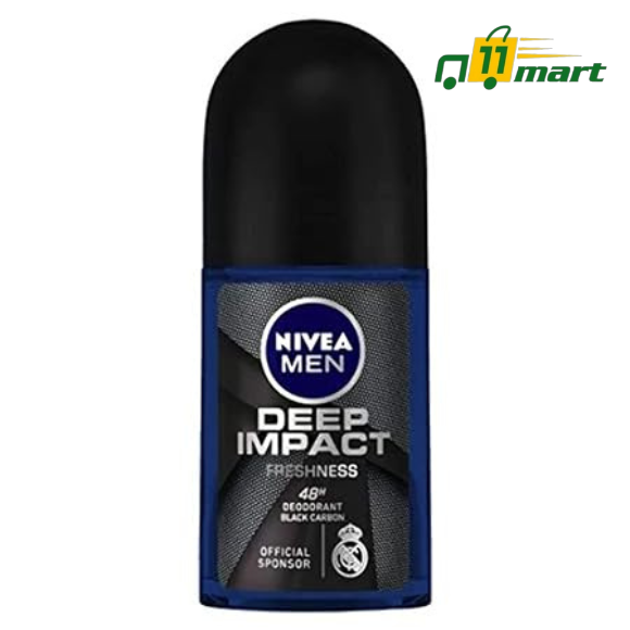 NIVEA MEN Deep Impact Freshness Deodorant Roll-on - For MEN