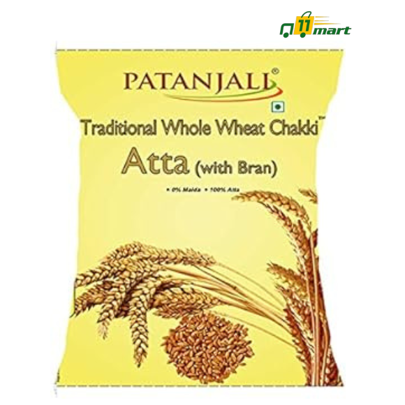 Patanjali Traditional Whole Wheat Chakki Atta with Bran