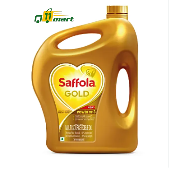 Saffola gold refined ricebran &corn blended oil