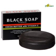 African Formula Black Soap Box 3.5oz With Cocoa Butter & Vitamin E