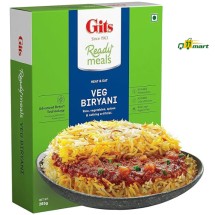 Gits Ready to Eat Veg Biryani, Layered Rice Dish