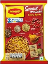 MAGGI 2-Minute Vegetarian Special Masala Instant Noodles, 70 Gram