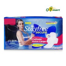 Stayfree Secure Cottony Sanitary Pads For Women With Wings - Extra Large
